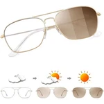 Jm Aviator Mens Gold Square Photochronic Color Darkening Blue Light Glasses. Fixed Price $20.00.