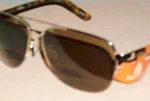 Borghese Gold Metal Aviator Brown Lens Bifocal Sunreaders Sunglasses +2.50 #53. Fixed Price $12.99.