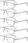 Eyekepper 5-PACK Stainless Steel Frame Reading Glasses Gunmetal +1.50 Readers. Fixed Price $24.55.