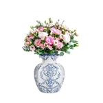 Chinoiserie Ceramic Vase,blue And White Vase,vintage Vases,flower For Ce.... Fixed Price $40.65.