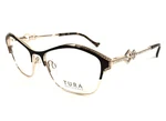 Tura Brilliance Eyeglasses Frames TE290 Brn Brown Gold Crystals 53-16-140. Fixed Price $199.99.