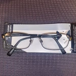 New Foster Grant Glasses +1.50 Gun Metal Frame Square Reading With Case. Fixed Price $9.99.