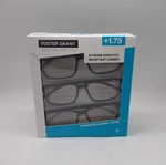 Foster Grant Design Optics Reading Glasses +1.75 3-PACK Plastic Frame. Fixed Price $14.39.