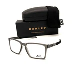 Oakley Exchange OX8055-0256 Stain Grey Smoke / Clear Lens 56MM Eyeglasses. Fixed Price $124.45.