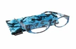 Calabria 744 Animal Print Designer Reading Glasses W/matching Case Blue +2.50. Fixed Price $24.95.