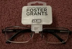 Foster Grant T22 Gun Titanium Reading Glasses Readers New. Fixed Price $15.99.