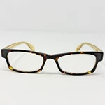 Scojo New York Reading Glasses +3.00 Dark Tortoise Gold Temple Handmade. Fixed Price $37.99.