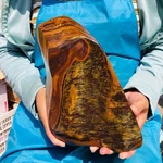 8.71LB Top Large Natural Tiger Eye Quartz Crystal Polished Healing Sample 2153. Fixed Price $202.00.