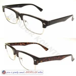 *tyler* Readers Half-rim Retro Mens +125 300 Reading Glasses Quality. Fixed Price $13.99.