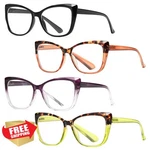 Owtxis 4PK Oversized Reading Glasses Women +3.50 Lightweight Fashion Reader. Fixed Price $27.99.
