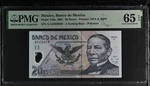 M4689 Banco De Mexico 2001 Pesos P116 Pmg Gem Unc 65 Epq. Fixed Price $45.00.