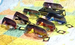 New Khan Shield Wrap Around Mens Sunglasses Shades + Free Pouch KN1243. Fixed Price $10.95.