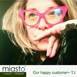 (2 Pairs) Miasto Big Cat Eye Computer READERS+3.00 Pink (anti-blue Light). Fixed Price $32.99.
