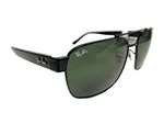 Ray Ban Mens Square Double Bridge Full Rim Heavy Sunglass RB3751 Black/green Nib. Fixed Price $114.99.
