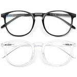 Iboann Blue Light Glasses For Woman/men, Fashion 2 Pack Black + Transparent. Fixed Price $18.98.