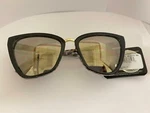 Foster Grant Women's Cat Eye Black Leopard Gold Sunglasses. Fixed Price $9.99.