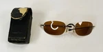 Microvision Sunglasses Foldable Round Stainless Steel Frames And Case Read Desc. Fixed Price $6.90.
