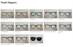 Twain Pair Eyewear Toppers Frames Sunnies - Combined Shipping. Fixed Price $11.95.