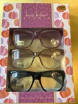 New Nicole Miller Studio Reading Glasses +2.00 Lg Lenses Readers 3PK. Fixed Price $31.00.