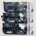 "3 Pair" Foster Grant "isa' Nvy +1.25 Navy Blue Reading Glasses Readers. Fixed Price $15.00.
