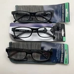 "3 Pair" R193 Foster Grant Brandon + 1.50 Blk Reading Glasses Readers. Fixed Price $19.76.