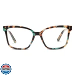 By Peeperspecs Women's Octavia Square Blue Light Blocking Glasses, Te. Fixed Price $47.00.