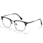 Reduce Eye Strain - Blue Light Blocking Glasses Metal Browline Frame. Fixed Price $51.99.