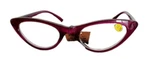 Cheetah Eyewear +2.75 Reading Glasses Cat Shape Purple Acrylic Frame. Fixed Price $16.96.