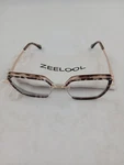 Zeelool Eyeglass Frames Womens 54MM Brown Tortoise Square Clear Lens OX467298. Fixed Price $10.40.