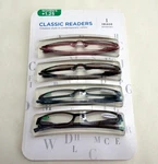 New 4-PACK Women's Image Classic Readers +125, Contemporary Colors & Style. Fixed Price $16.50.