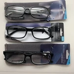 "3 Pair" R189 Foster Grant Boston Black 2.00 Reading Glasses Readers Magnivision. Fixed Price $17.95.