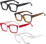 Eyekepper 4 Pack Ladies Reading Glasses - Oversized Square Design Readers, 2.0X. Fixed Price $21.59.