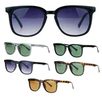 SA106 Mens Thin Plastic Rectangular Keyhole Retro Fashion Horn Rim Sunglasses. Fixed Price $13.99.
