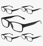 Gaoye 5-PACK Reading Glasses Blue Assorted Colors Magnification Strengths. Fixed Price $15.00.