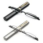 2 Pack Mini Slim Reading Glasses Spring Hinge Metal Aid Unisex Visual.... Fixed Price $15.64.
