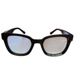 Nicole Miller NM23136 Black Square Reading Glasses Readers +2.50 Minimalist Chic. Fixed Price $13.00.