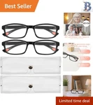2 Pcs Auto Focus Presbyopia Glasses Smart Zoom & Anti-blue Light For Adults. Fixed Price $29.99.