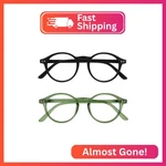 Opulize Rey Reading Glasses For Women Men, Retro Round Frame With Spring Hinges,. Fixed Price $16.94.