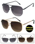 Retro Metal Pilot Bifocal Sunglasses Reader Spring Hinges UV400. Fixed Price $13.99.