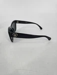 Chanel Square Acetate Black Heart Sunglasses 5478 C501/S4 With Case And Cloth. Fixed Price $249.99.