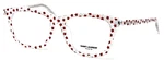 New Yves Saint Laurent SL168/F 006 Red Stars On Silver Authentc Eyeglasses 53-18. Fixed Price $122.50.
