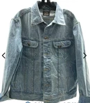 Vintage 90'S Men's/women's Lee Rider Denim Jacket Sz Light Blue Patd# 153436. Fixed Price $78.00.