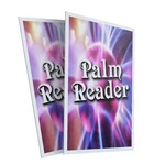 Palm Reader 24" X 36" Pack Of Store Sign Plastic Decal. Fixed Price $81.99.