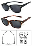 Womens Retro Square Frame Full Tinted Lens Magnified Sunglasses Reader. Fixed Price $13.99.