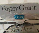 Foster Grant Reading Glasses 1/2 Frameless Women New Readers +2.00. Fixed Price $24.99.