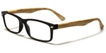 Wood Print Unisex Rectangular Readers (R353-ASST), Assorted Colors & Strengths. Fixed Price $9.95.