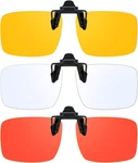3 Pack Clip On Blue Blocking Glasses For Eyes Strain/light-sensitive Fl. Fixed Price $27.79.