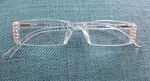Spring Hinges Light Rose Ab Crystal Reading Glasses Readers 4.00 Sides Only. Fixed Price $18.99.