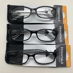 "3 Pair" Essentials By Foster Grant Kyra Blk Black +2.00 Reading Glasses Readers. Fixed Price $24.95.