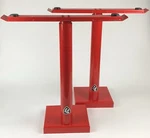 Arozzi Arena Gaming Desk Legs (red) - Light Paint Chipping Around Base(s). Fixed Price $112.72.